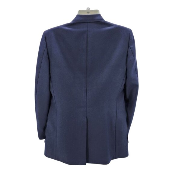 Vintage Johnny Carson Tailored For Joslins Navy Blue Sport Coat Blazer Mens 42 - Picture 6 of 13